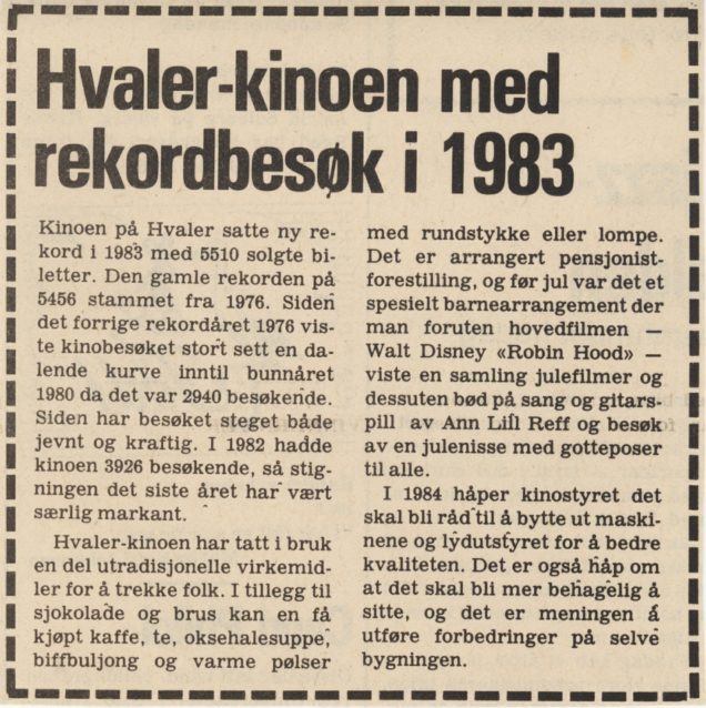 1984 - Fr.stad Blad - Rekordbesøk i 1983 RE-SIZED to 40%